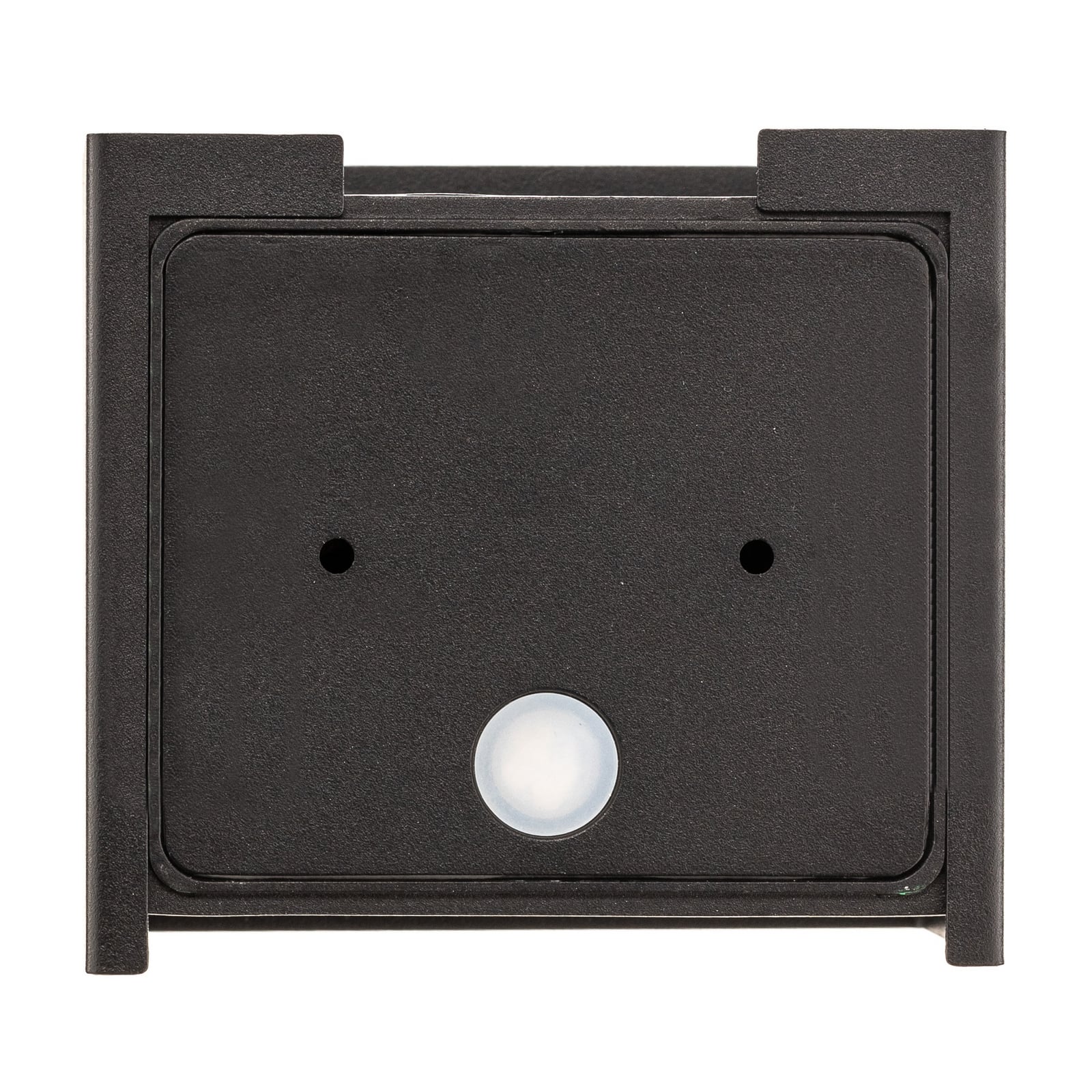 LED utevegglampe Wall kubisk svart 10x10 cm IP44 metallmateriale