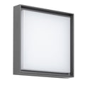LED utevegglampe WALLsquare kvadratisk grå 25x25 cm IP65 fra DOTLUX