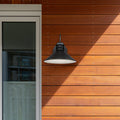 LED utevegglampe Walter dimbar svart 28 cm IP44 frontbilde