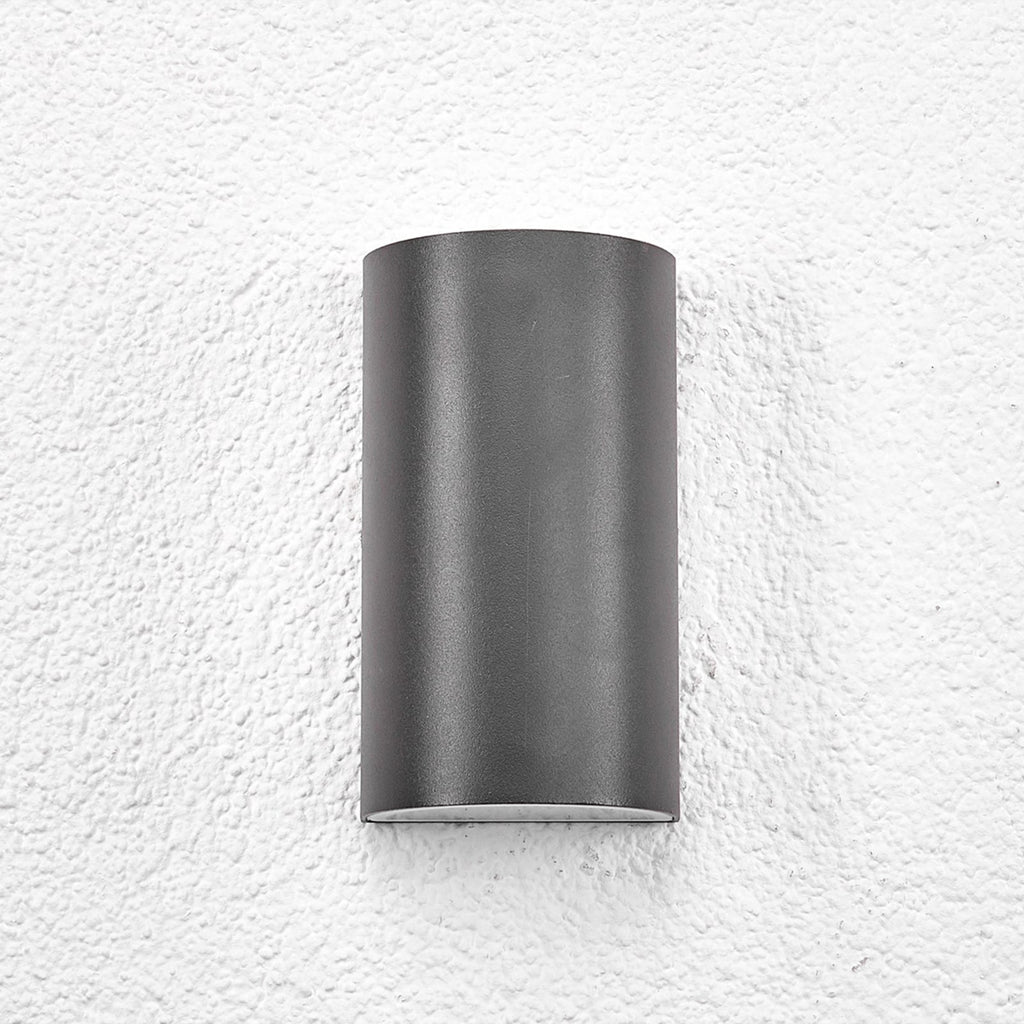LED utevegglampe Weerd halvrund grafitt IP44 6W nærbilde