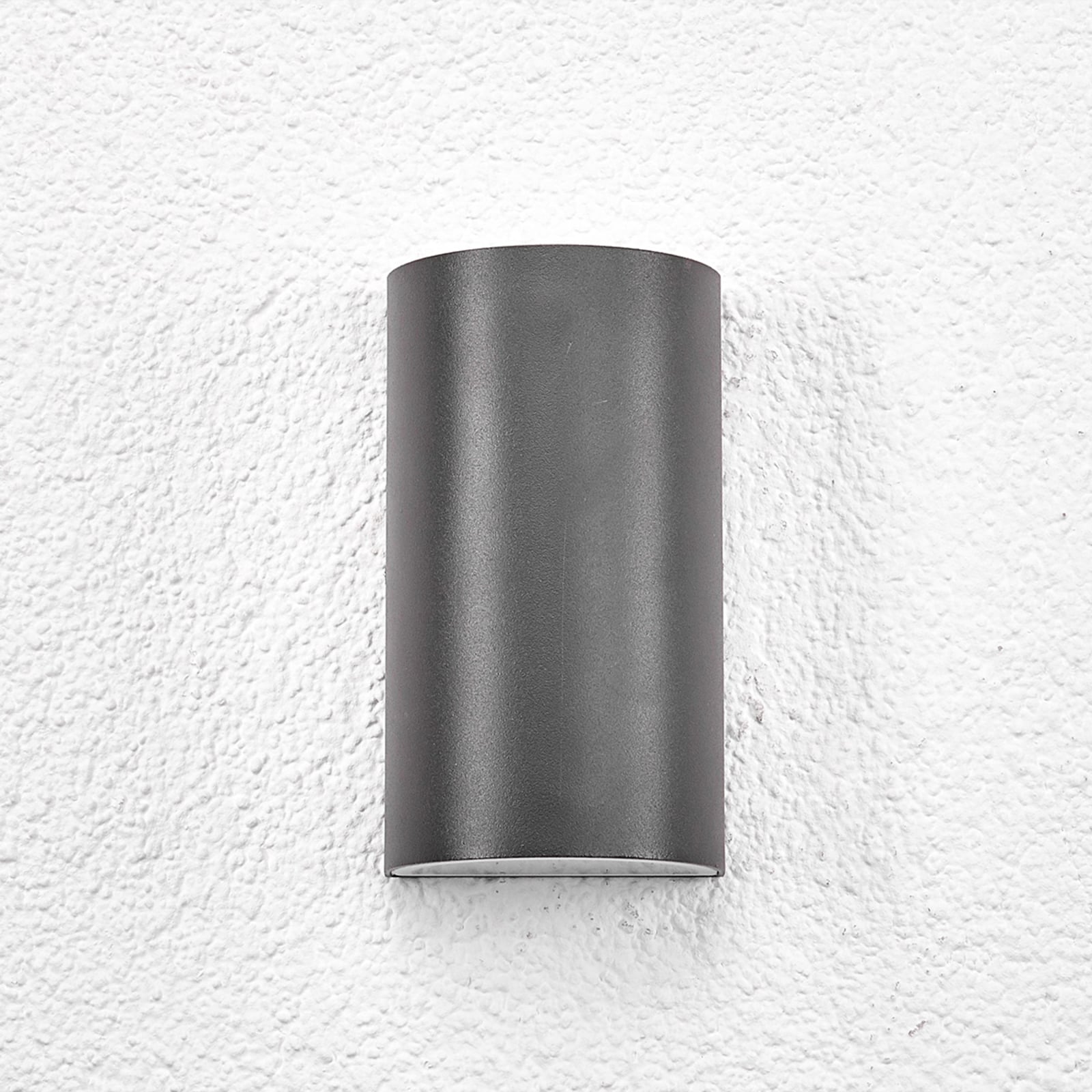 LED utevegglampe Weerd halvrund grafitt IP44 6W nærbilde