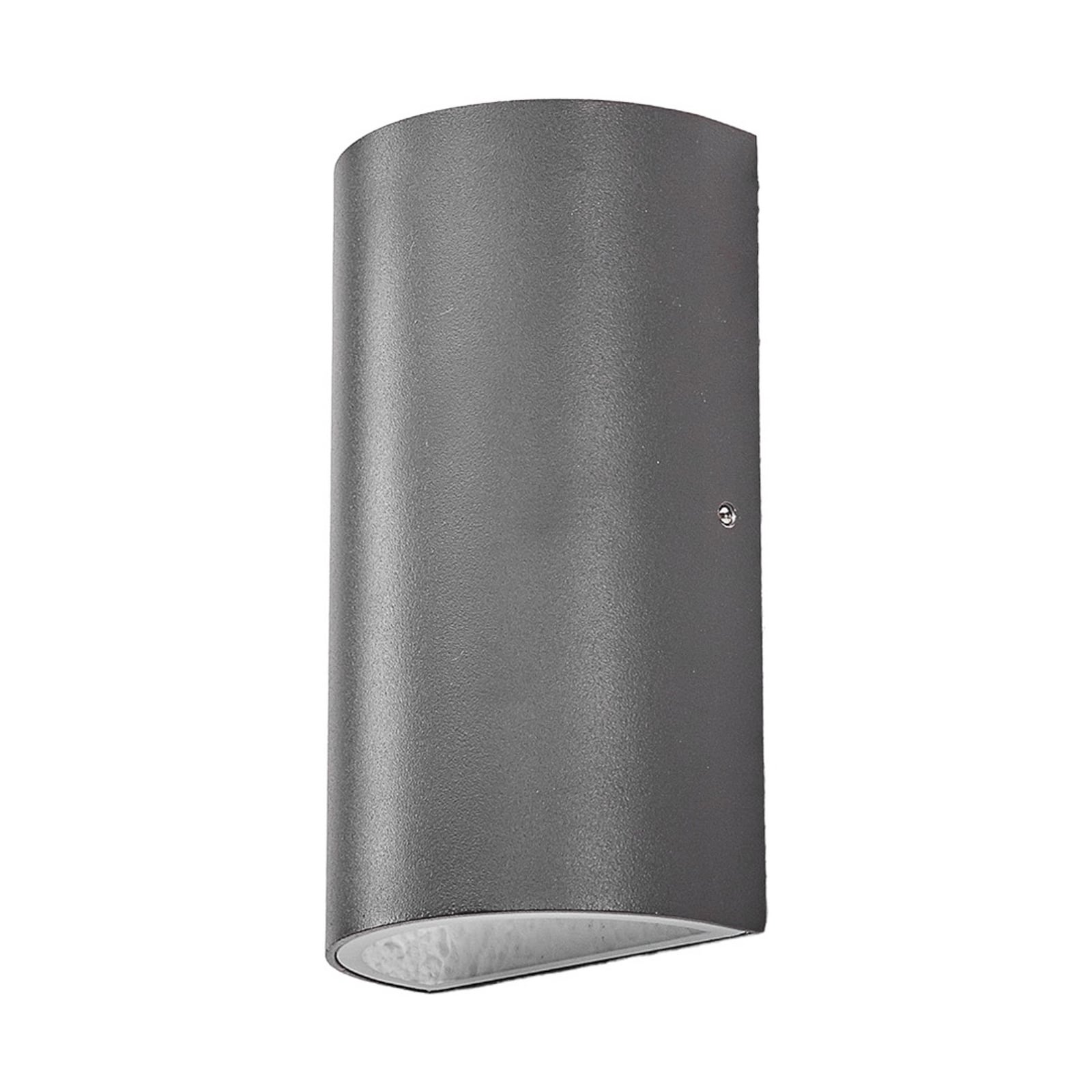 LED utevegglampe Weerd halvrund grafitt IP44 6W detalj