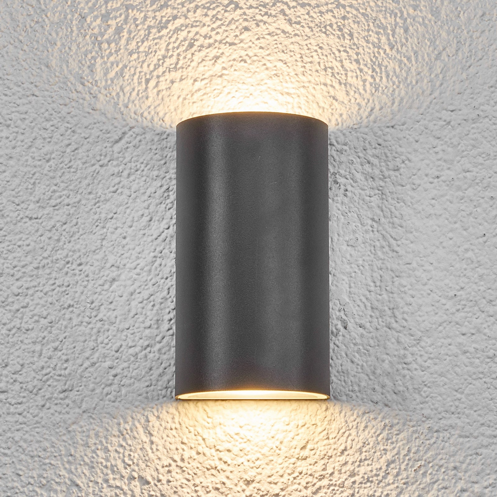 LED utevegglampe Weerd halvrund grafitt IP44 6W montert