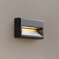 LED utevegglampe Weno svart aluminium forfra