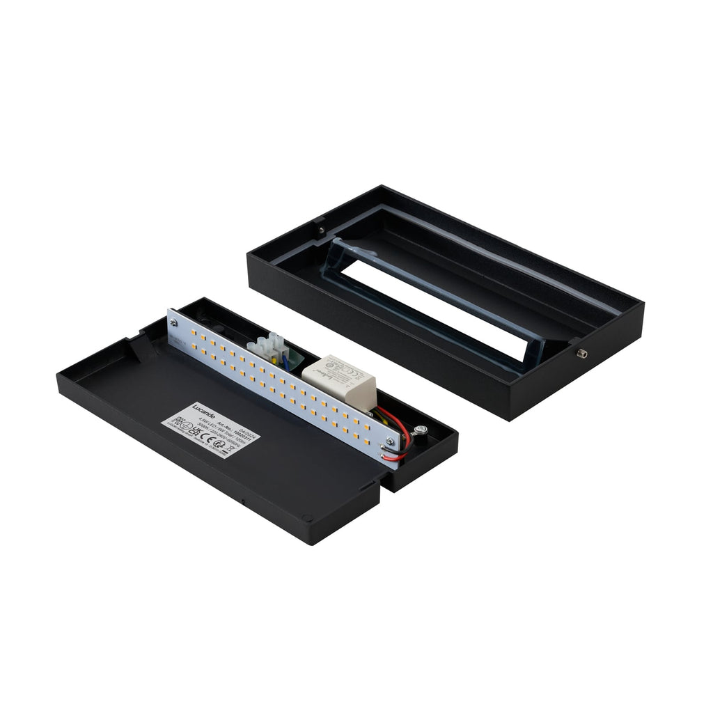LED utevegglampe Weno svart aluminium installasjon