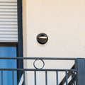 LED utevegglampe Winslett dimbar svart Ø16 cm IP44 - Westinghouse forfra