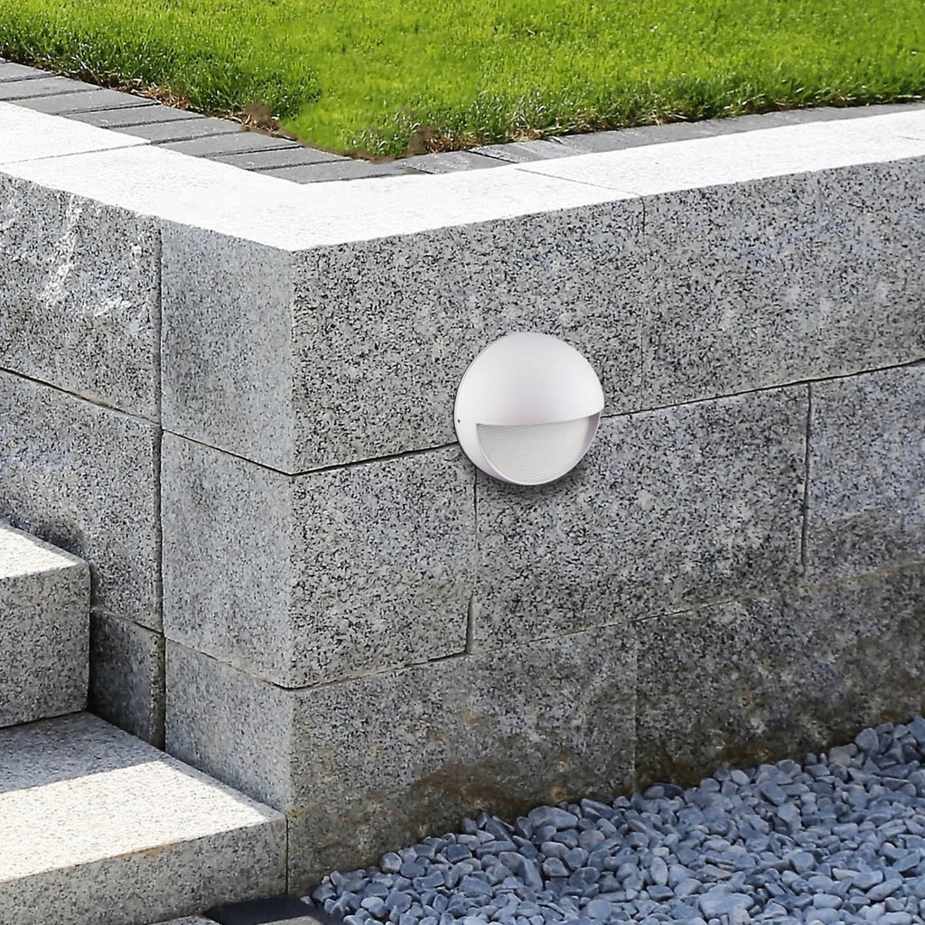 LED utevegglampe Winslett dimbar hvit detalj