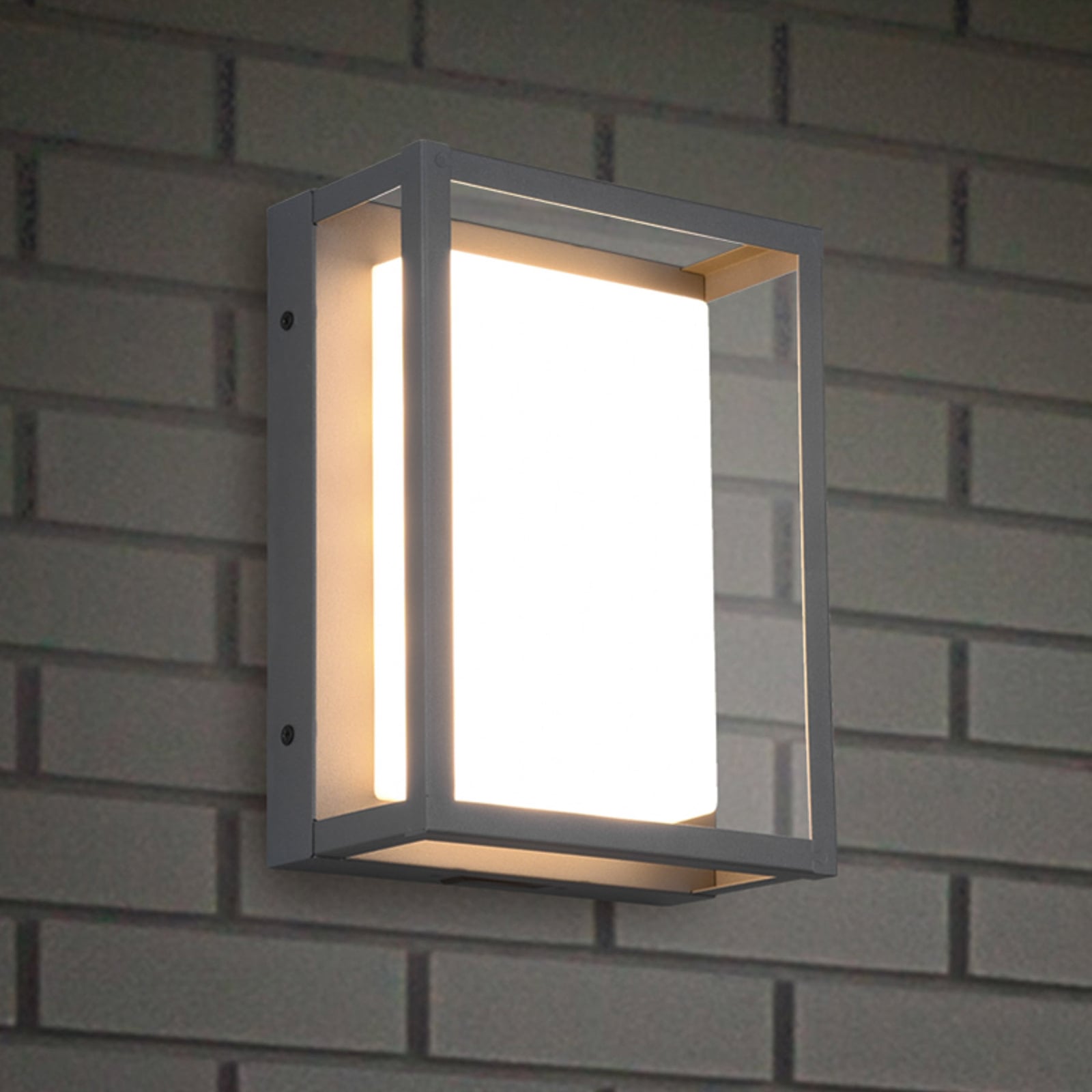 LED utevegglampe Witham antrasitt CCT IP54 - Trio Lighting forfra