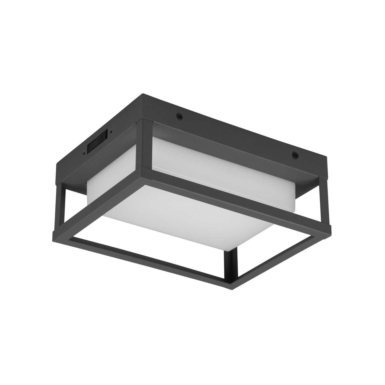 LED utevegglampe Witham antrasitt CCT IP54 - Trio Lighting detalj av bryter