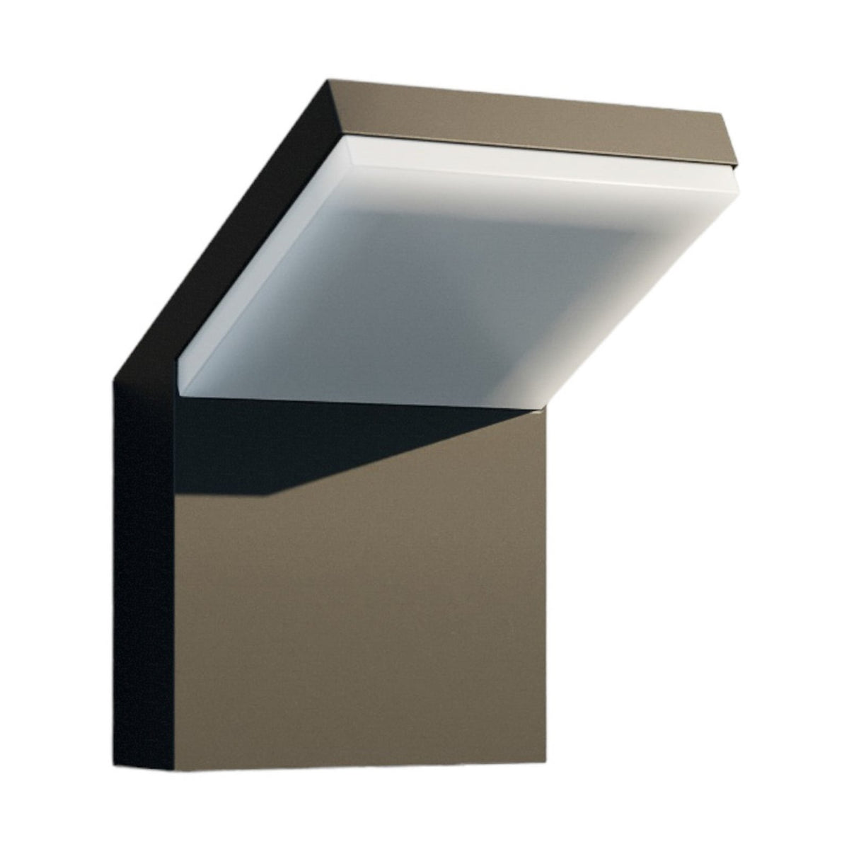 LED utevegglampe Yolena antrasitt aluminium detalj