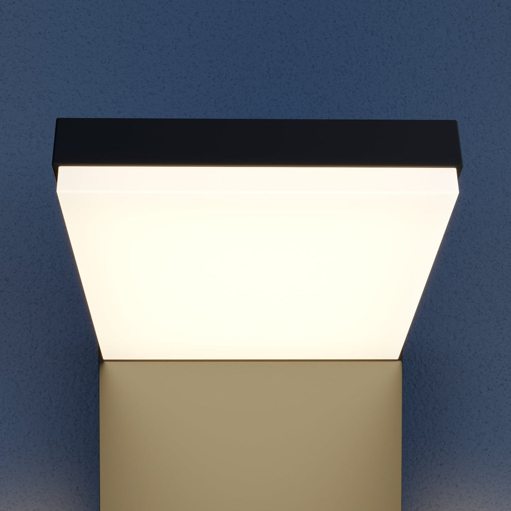 LED utevegglampe Yolena antrasitt aluminium sett fra siden