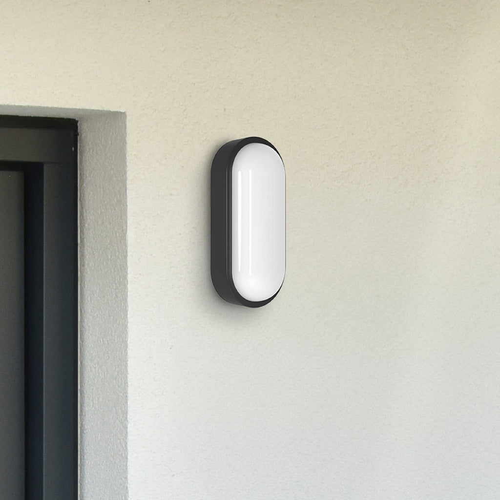 LED utevegglampe Zella Neo XL med bevegelsessensor svart IP54 forside