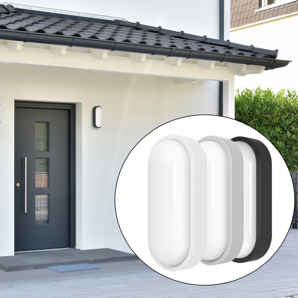 Montert LED utevegglampe Zella Neo XL med sensor CCT 16W IP54 på vegg