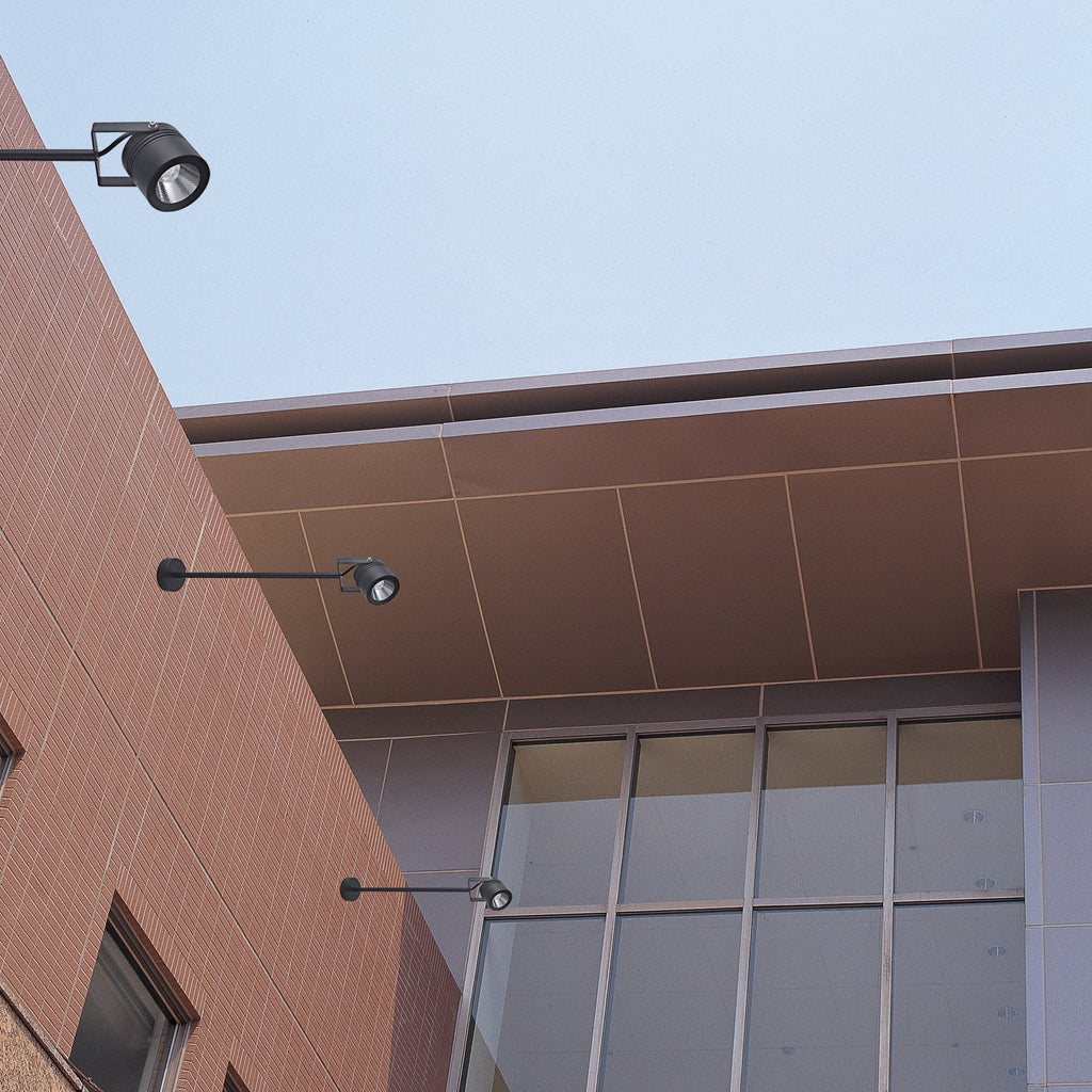 LED uteveggspot 5012 svart aluminium bakside