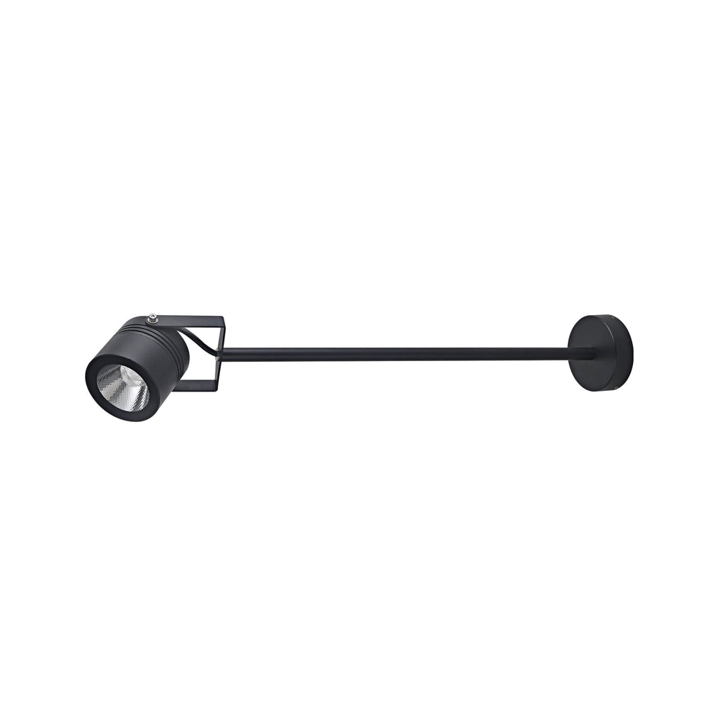 LED uteveggspot 5012 svart aluminium detalj
