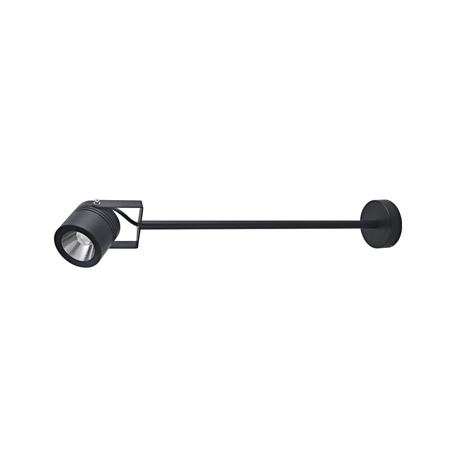 LED uteveggspot 5012 svart aluminium detalj