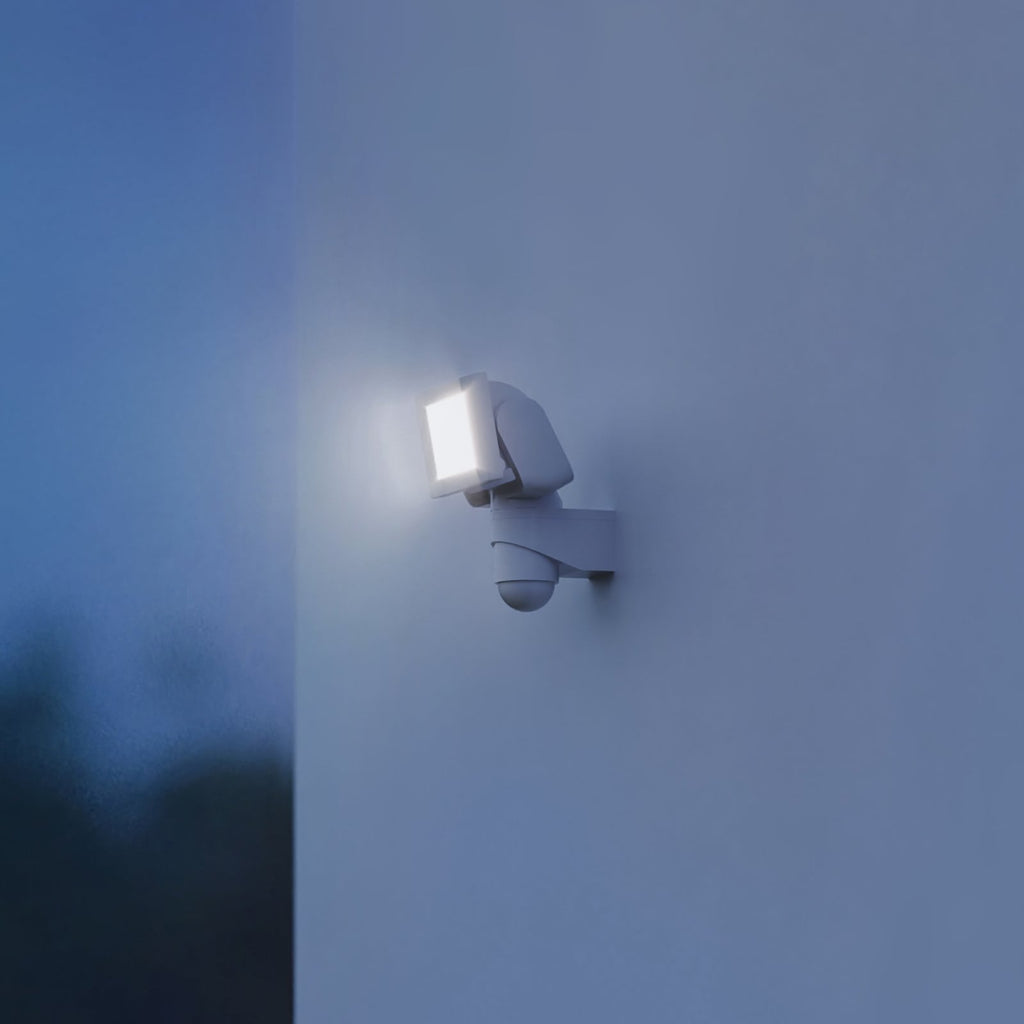 LED uteveggspot LS 300 S med bevegelsessensor hvit IP44 forside