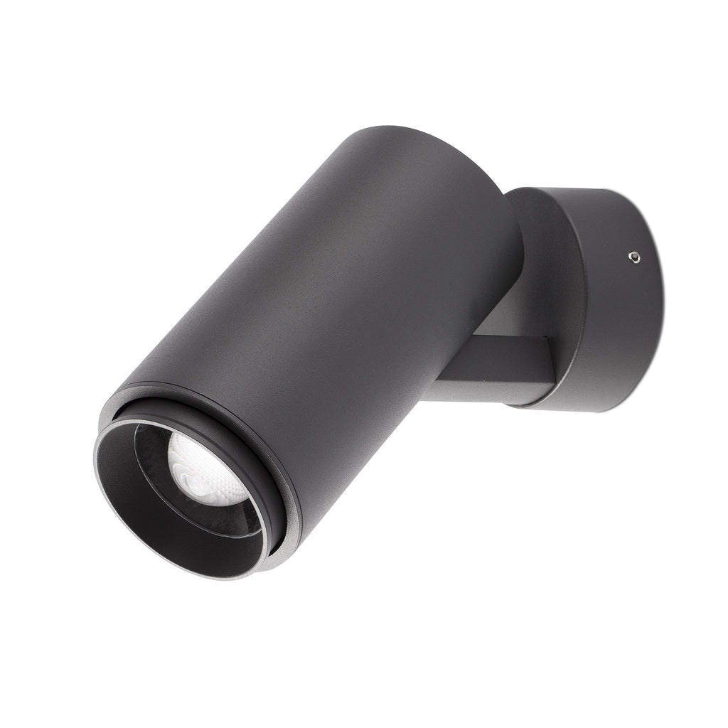 LED uteveggspot Plom mørkegrå aluminium IP64 8,5W forfra