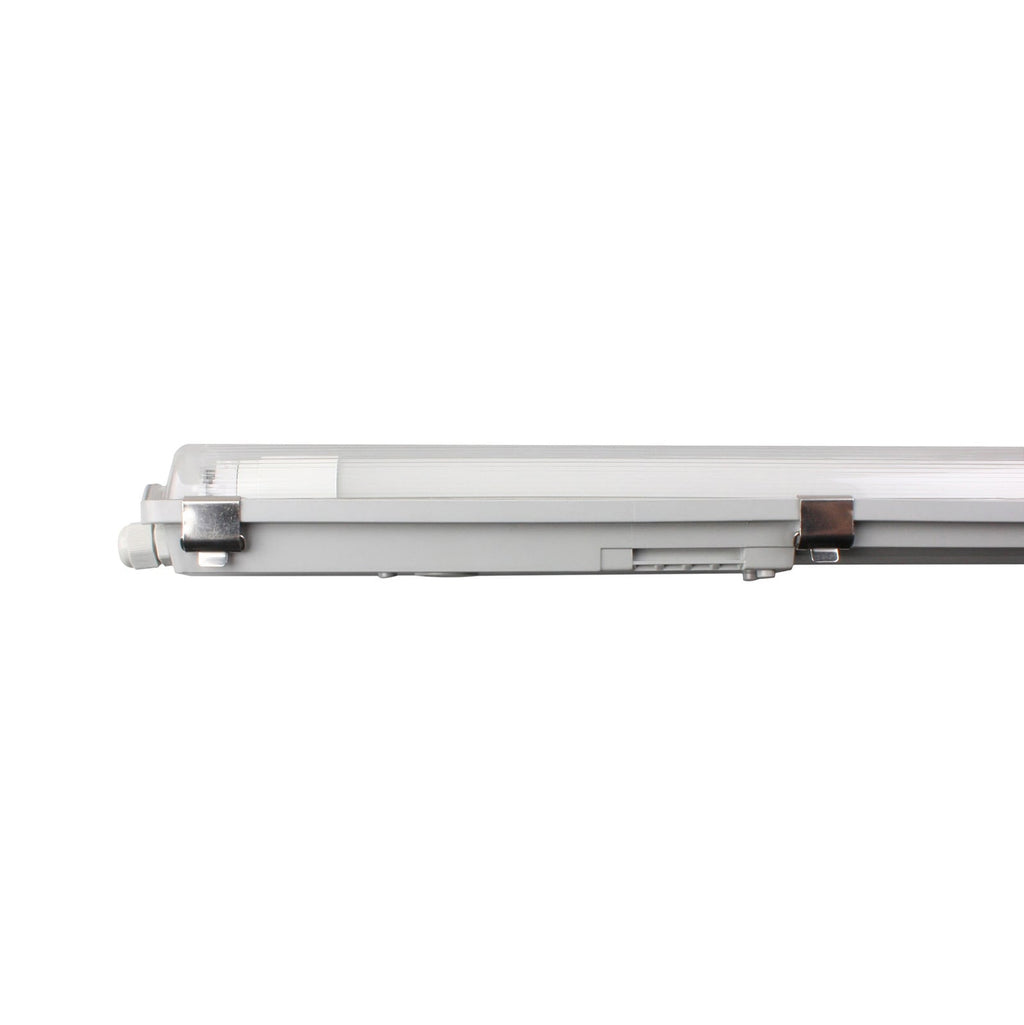 LED våtromsarmatur Aqua-Promo 24W 157,2 cm IP65 hvit forfra