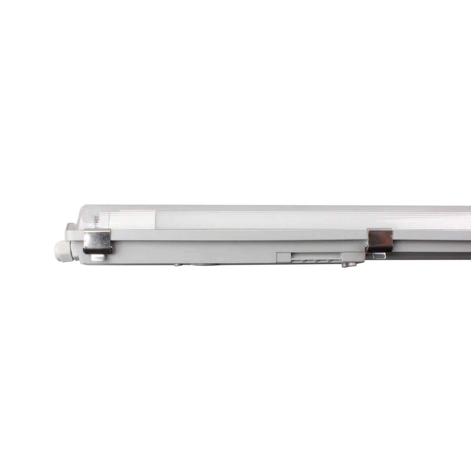 LED våtromsarmatur Aqua-Promo 24W 157,2 cm IP65 hvit forfra