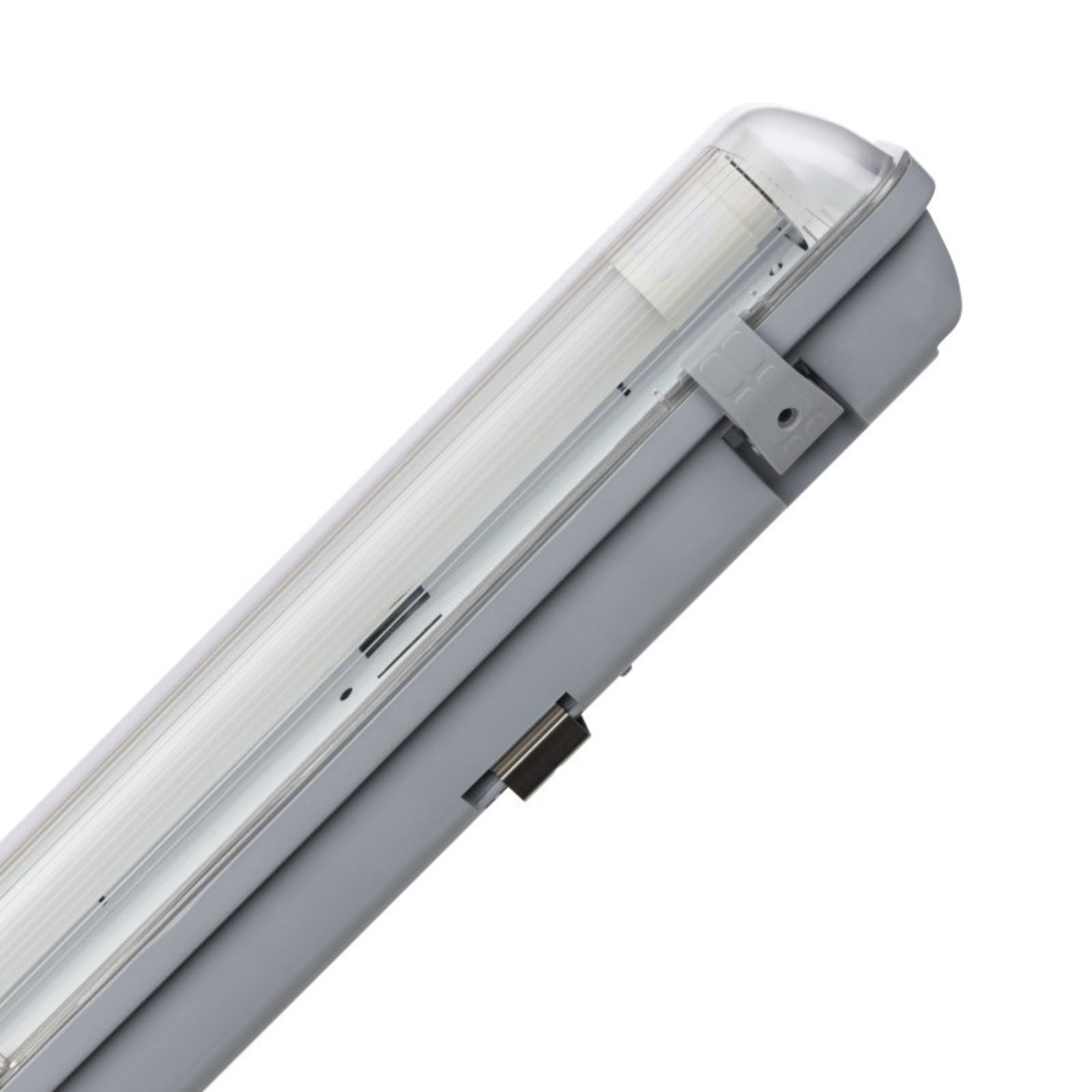 LED våtromsarmatur Aqua-Promo 2x24W 157,2 cm IP65 grå bakside