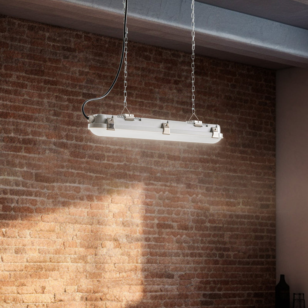 LED våtromsarmatur Humid One 18W 58 cm IP65 grå forfra