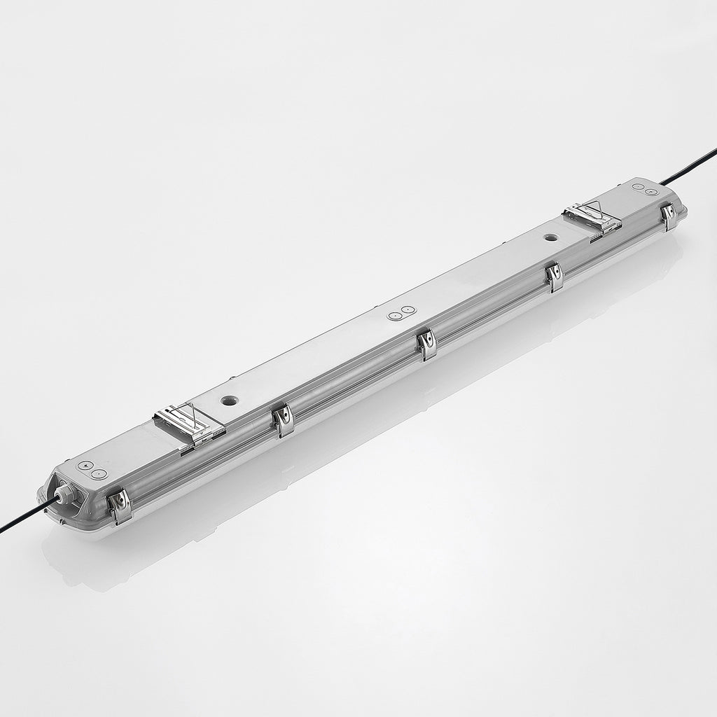 Nærbilde av LED våtromsarmatur Rao 121,5 cm 34W IP65 lys