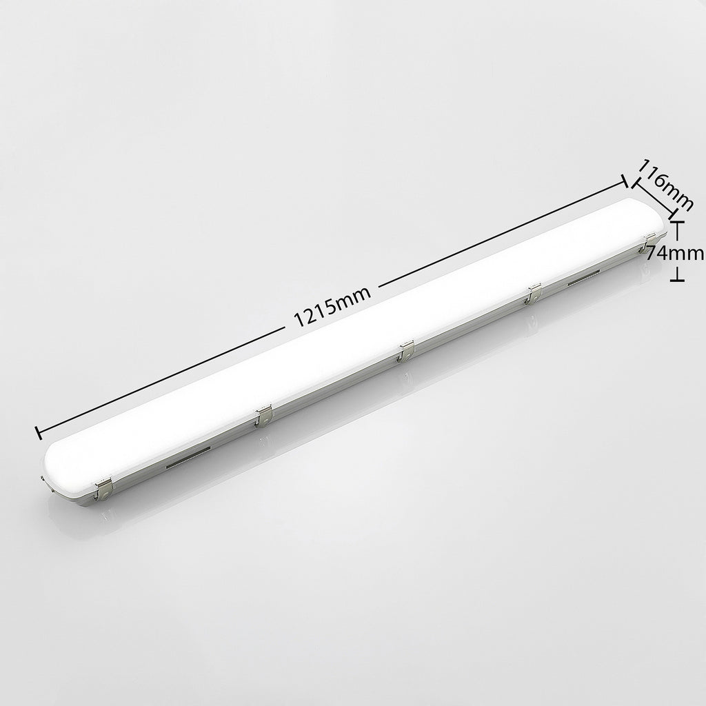 Montert LED våtromsarmatur Rao 121,5 cm 34W IP65 i våtrom