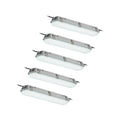 LED våtromsarmatur Rao 61,8 cm IP65 5-pack hvit forfra