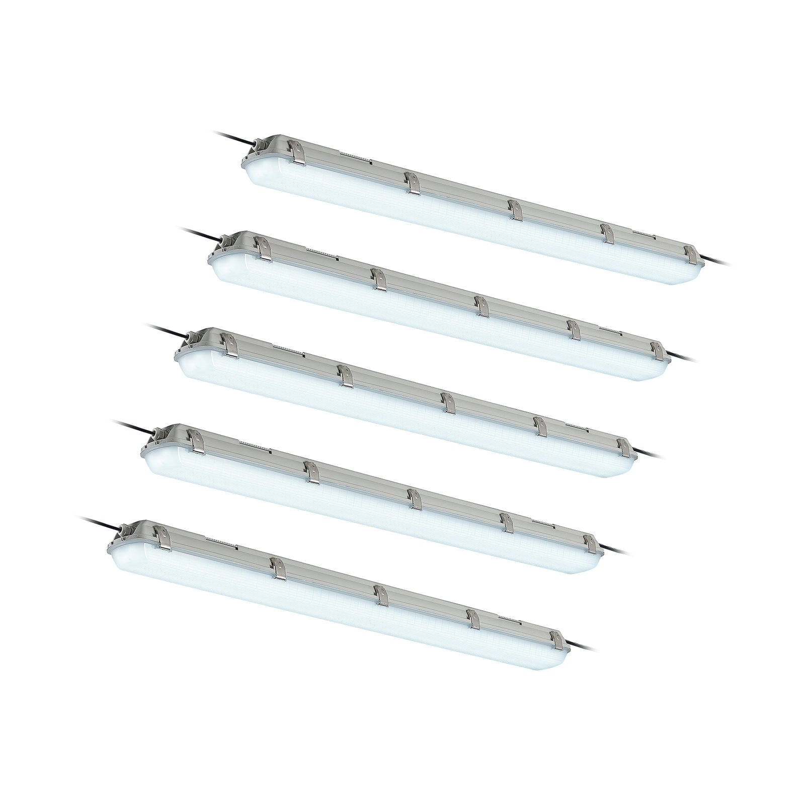 LED våtromslampe Rao 121,5 cm 34W IP65 hvit forfra