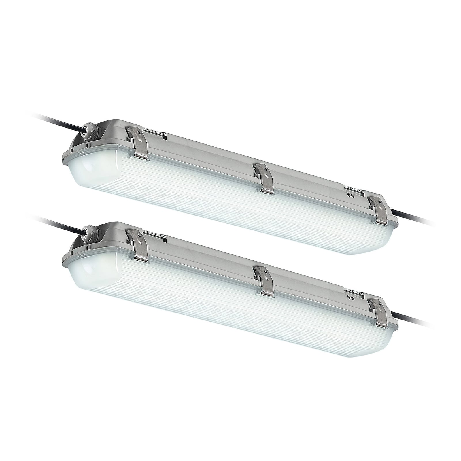 LED våtromslampe Rao 61,8 cm 15W IP65 2-pack hvit forfra