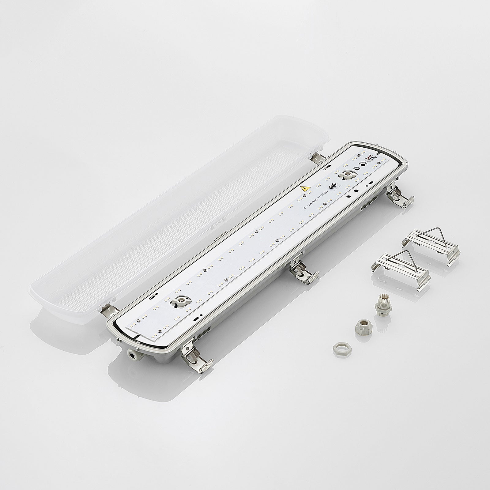 LED våtromslampe Rao 61,8 cm 15W IP65 hvit monteringsdetalj