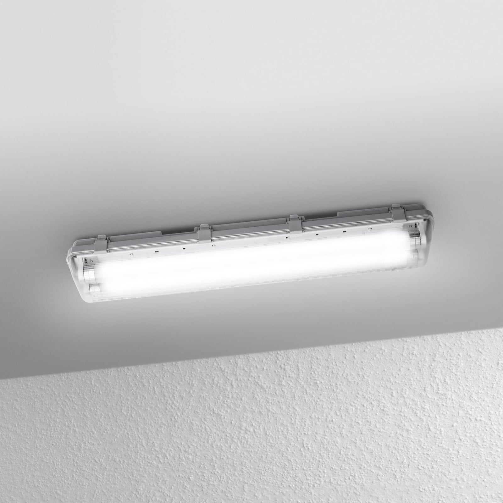 Detalj av LED våtromslampe SUBMARINE 65 cm 2x7W G13 grå