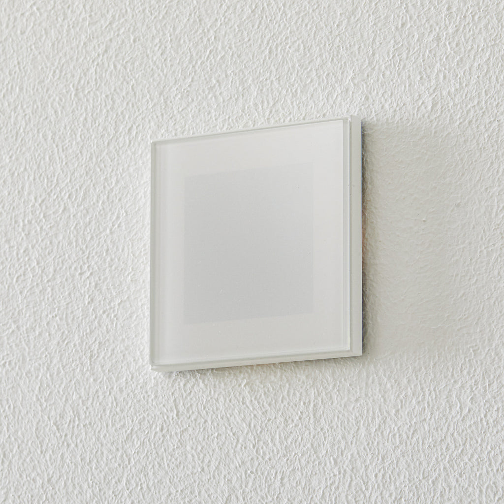 Bakside av LED vegginnbyggingslampe Accenta kvadratisk hvit 315lm 3W