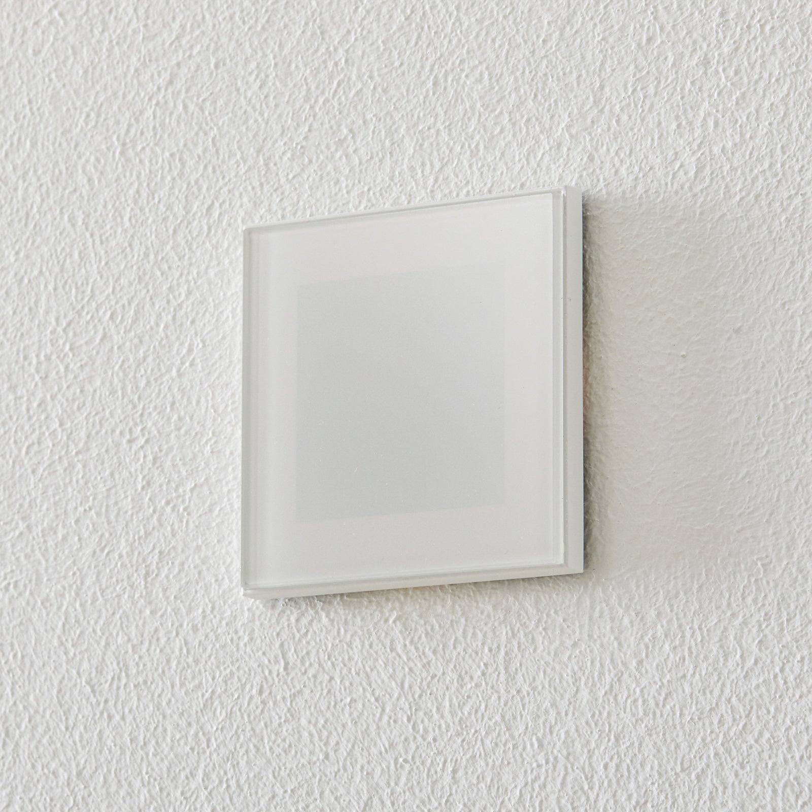 Bakside av LED vegginnbyggingslampe Accenta kvadratisk hvit 315lm 3W