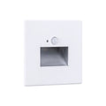 LED vegginnbyggingslampe med bevegelsessensor hvit 8x8 cm Paulmann forfra