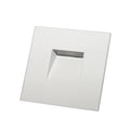 LED vegginnbyggingslampe EASYSTAIR hvit aluminium front