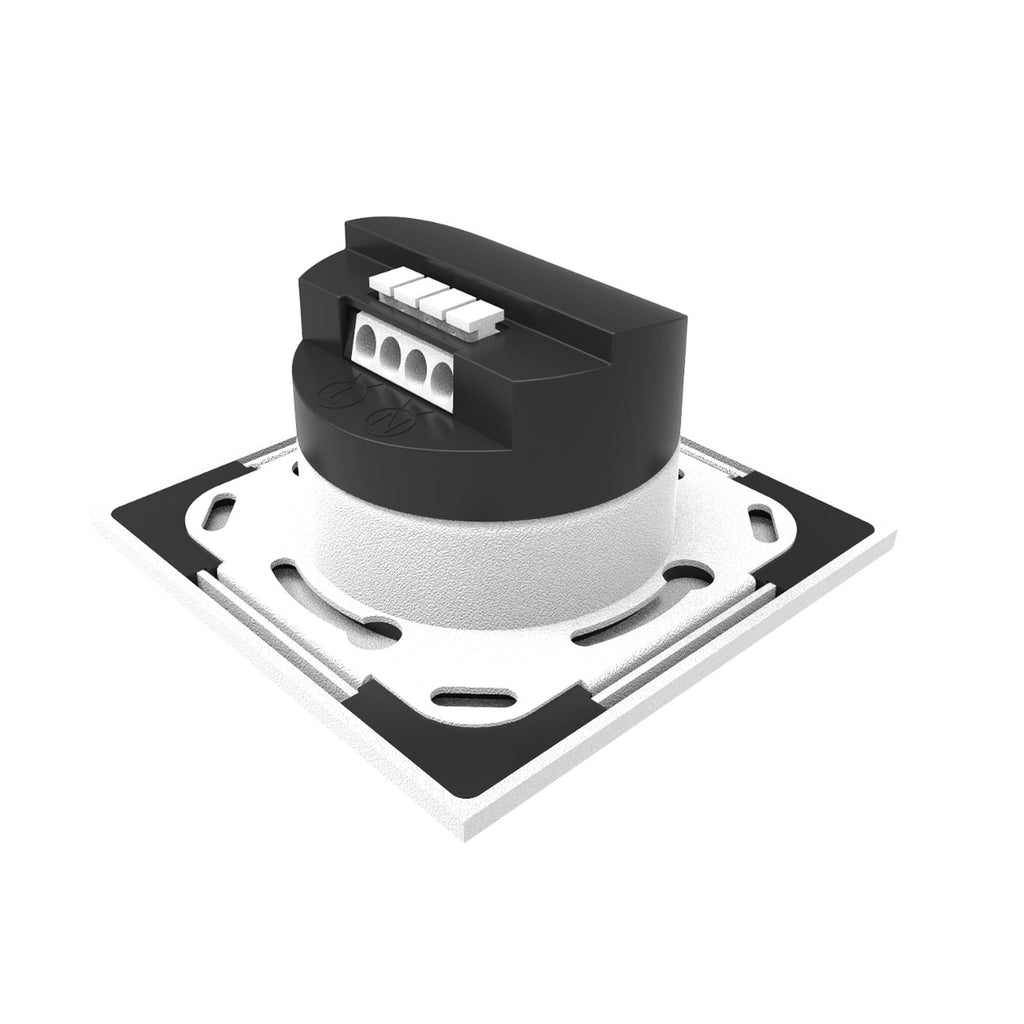 LED vegginnbyggingslampe EASYSTAIR hvit aluminium montert