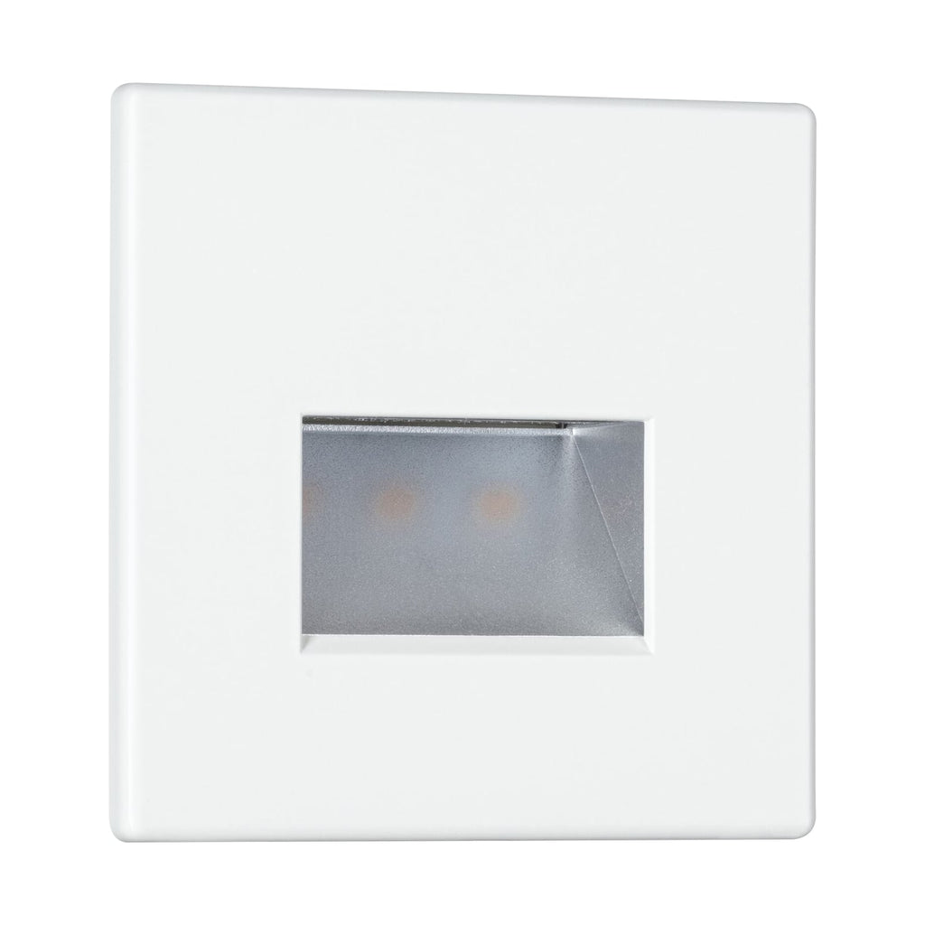 LED vegginnbyggingslampe EDGE hvit plast bakside