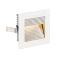 LED vegginnbyggingslampe Frame Curve hvit 3000K 9 cm forfra