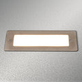 LED vegginnbyggingslampe Holly rustfritt stål 17 cm IP65 forfra