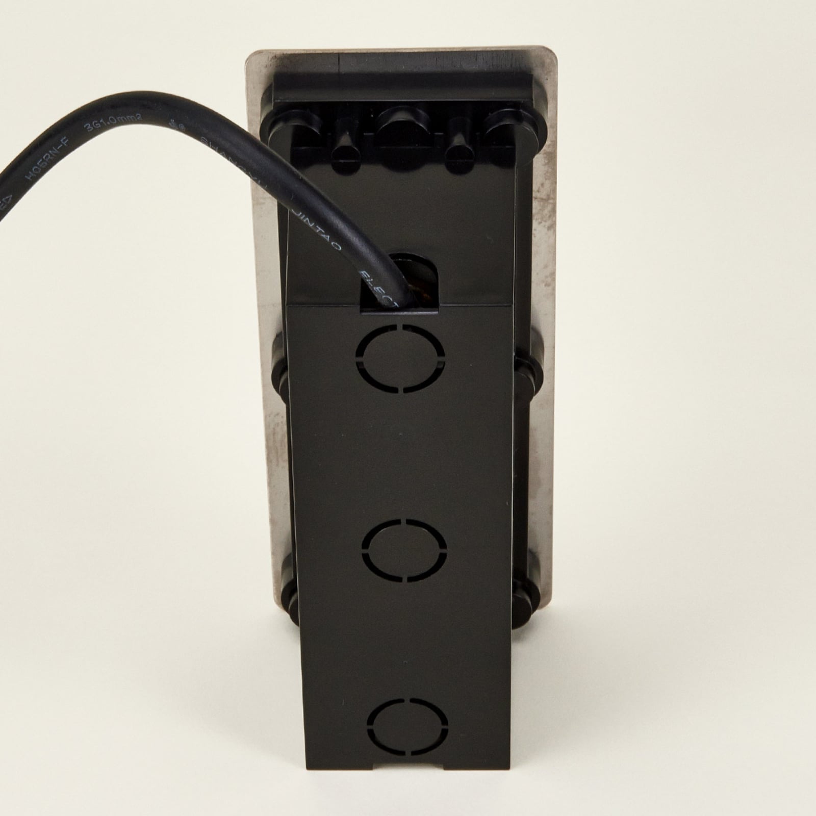 LED vegginnbyggingslampe Holly rustfritt stål 17 cm IP65 lysfordeling