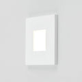LED vegginnbyggingslampe LQ230 hvit rustfritt stål front