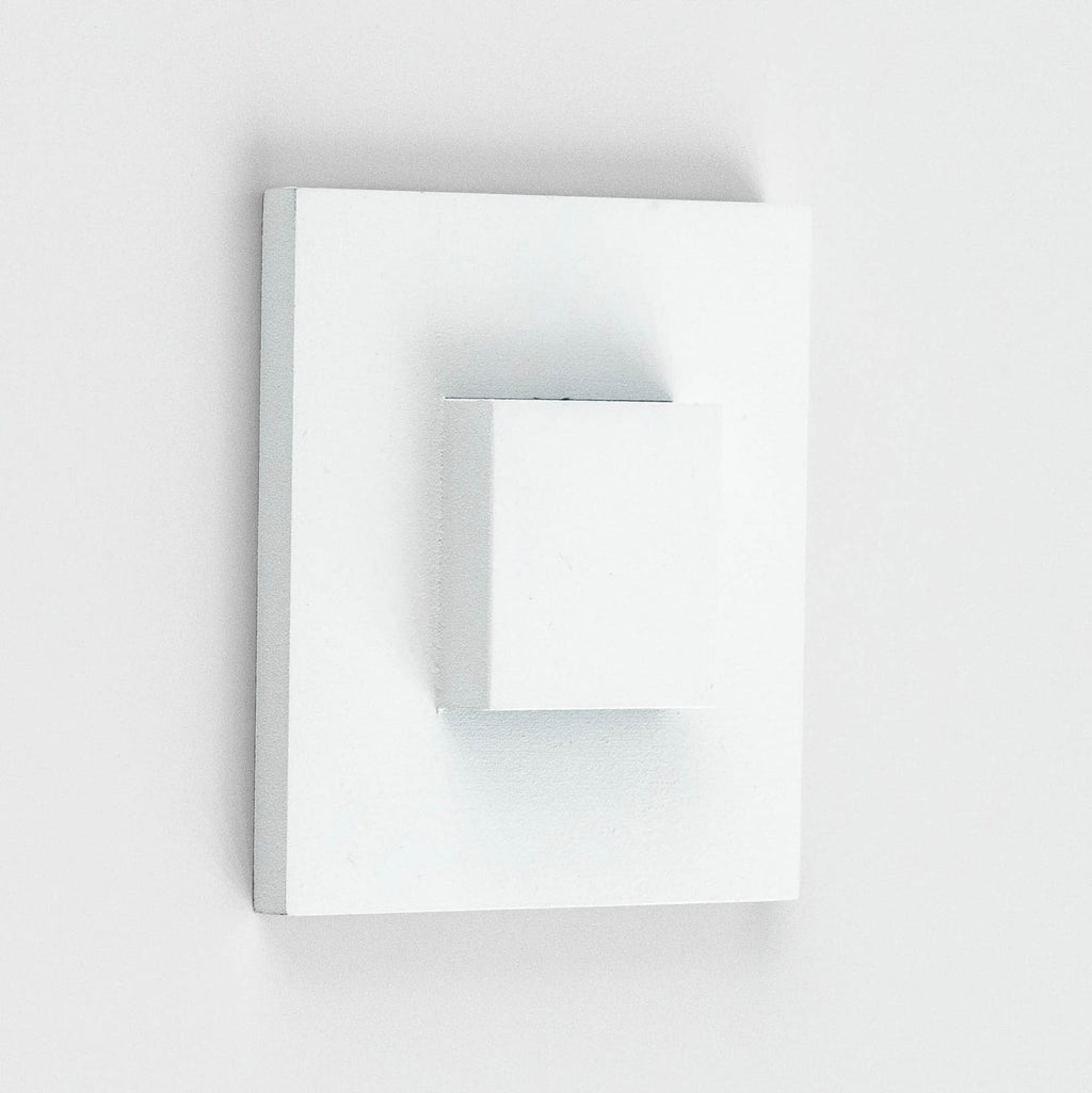 Detalj av LED vegginnbyggingslampe LQ230 opp/ned hvit IP44