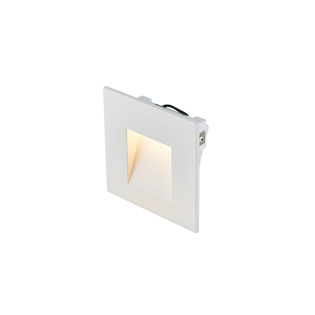 LED vegginnbyggingslampe Mobala hvit aluminium 3000K forfra