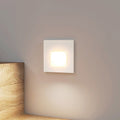 LED vegginnbyggingslampe Vexi hvit 7,8x7,8 cm dimbar CCT front