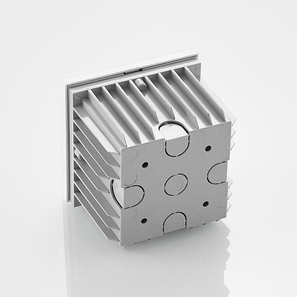LED vegginnbyggingslampe Zamo hvit 11 cm dimbar IP65 detalj aluminium