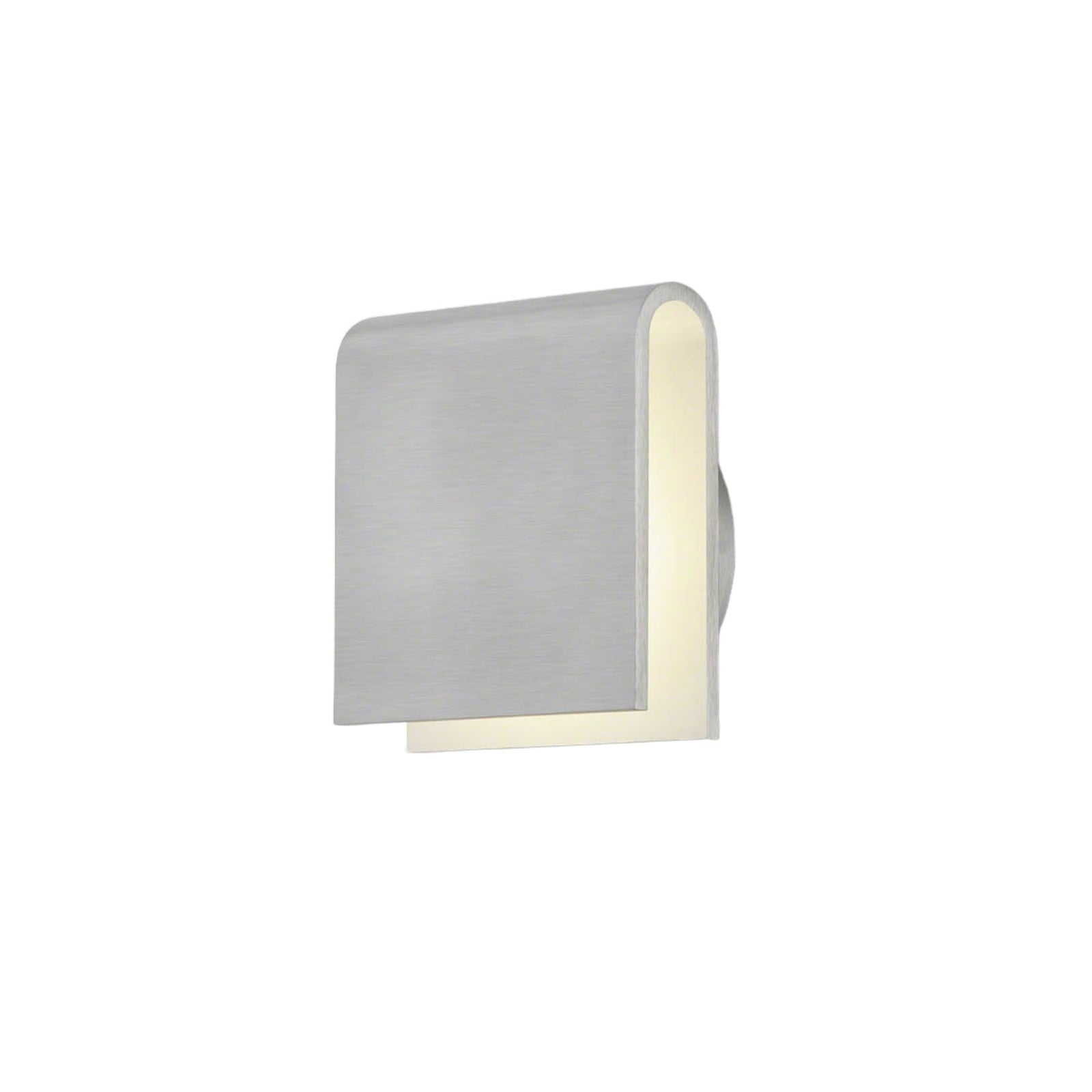 LED vegginnbyggingsspot indirekte lys aluminium 9,7W - Helestra forfra