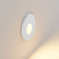 LED vegginnbyggingsspot dimbar hvit aluminium CCT Ø7,5 cm - Molto Luce forfra