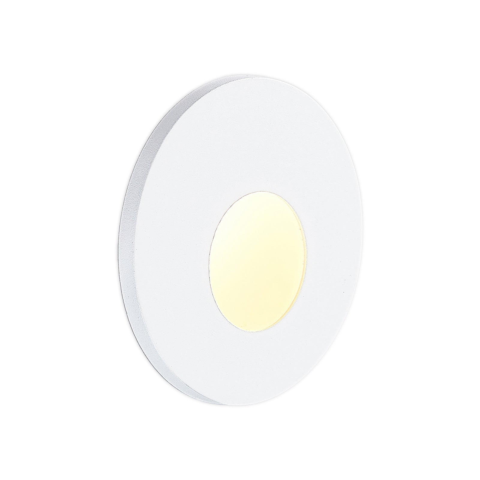 Montert LED vegginnbyggingsspot dimbar hvit aluminium CCT Ø7,5 cm - Molto Luce